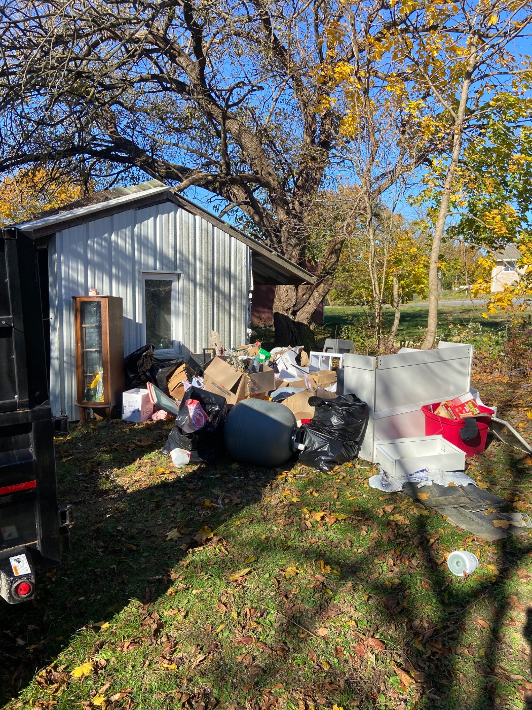 Before: pile of junk awaiting removal