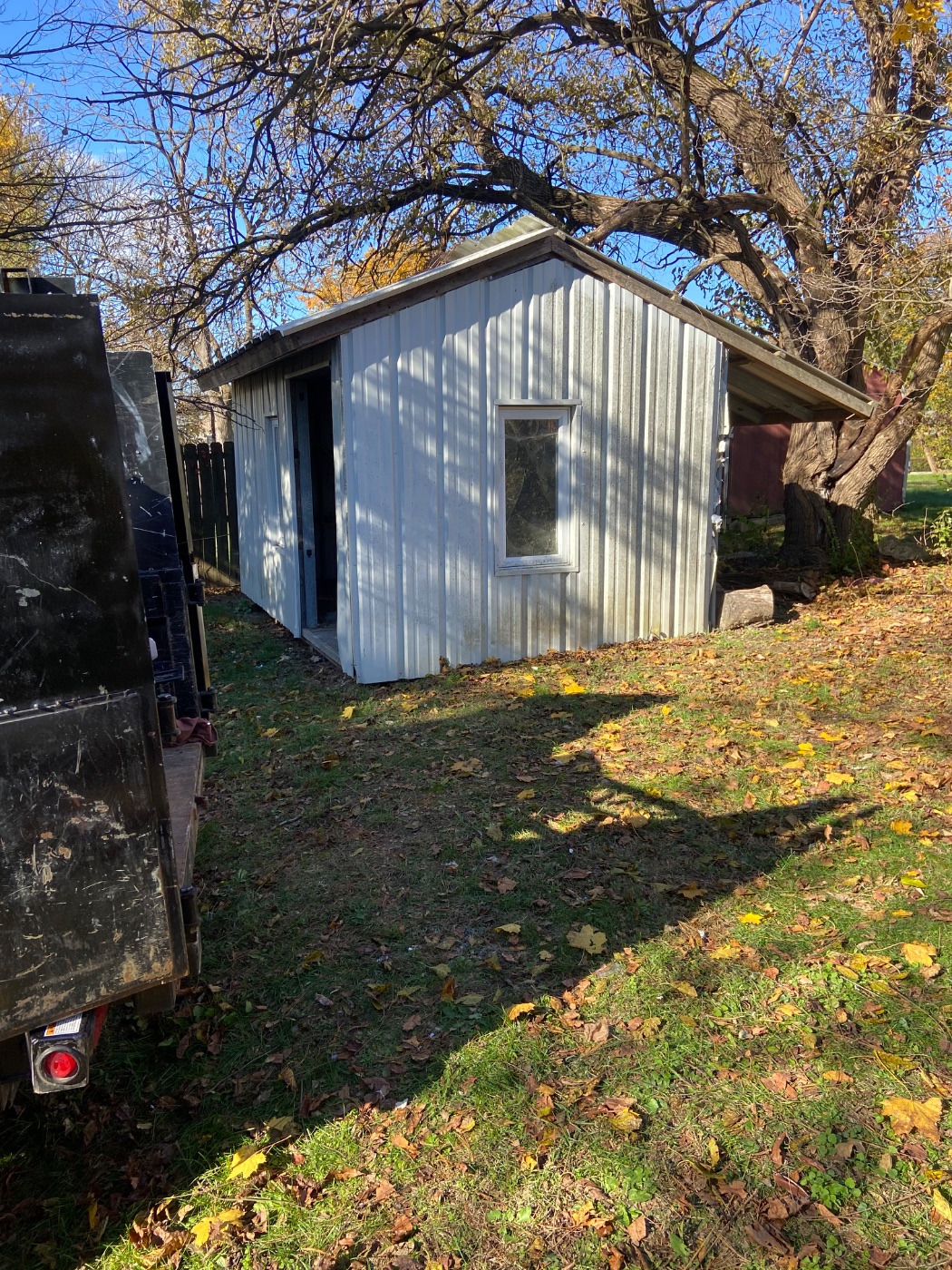 After — cleared shed and yard