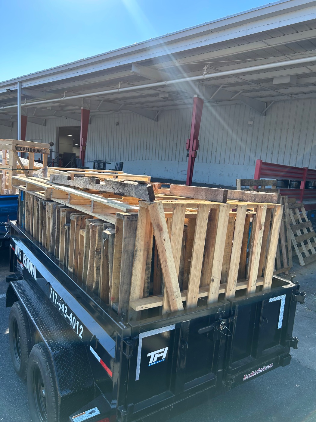 Construction debris haul